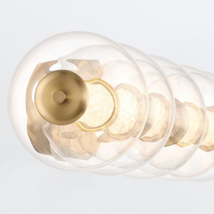 Eurofase QN-ATOMO-5W-BG Atomo 5 Light LED Bathroom Wall Light Brushed Gold
