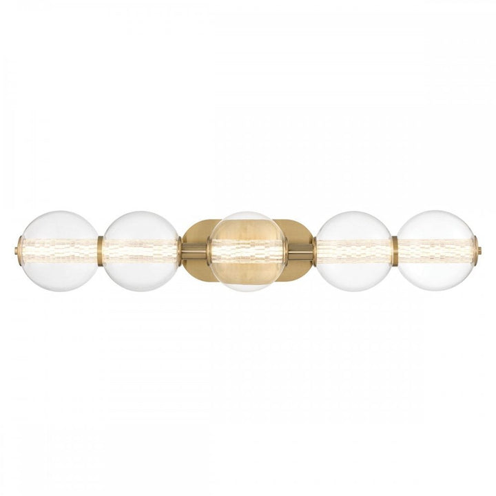 Eurofase QN-ATOMO-5W-BG Atomo 5 Light LED Bathroom Wall Light Brushed Gold