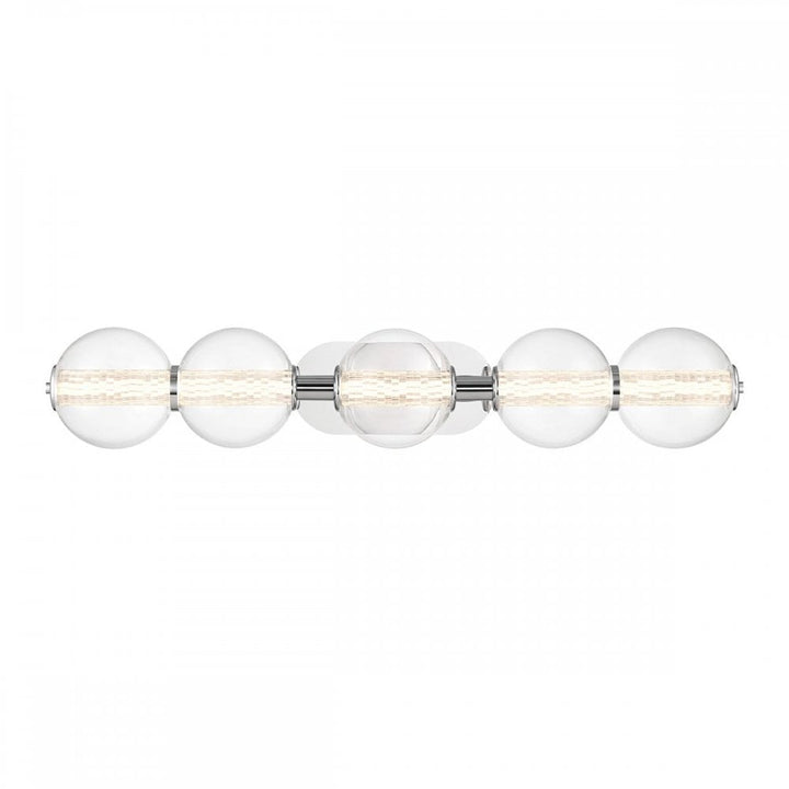Eurofase QN-ATOMO-5W-PC Atomo 5 Light LED Bathroom Wall Light Polished Chrome