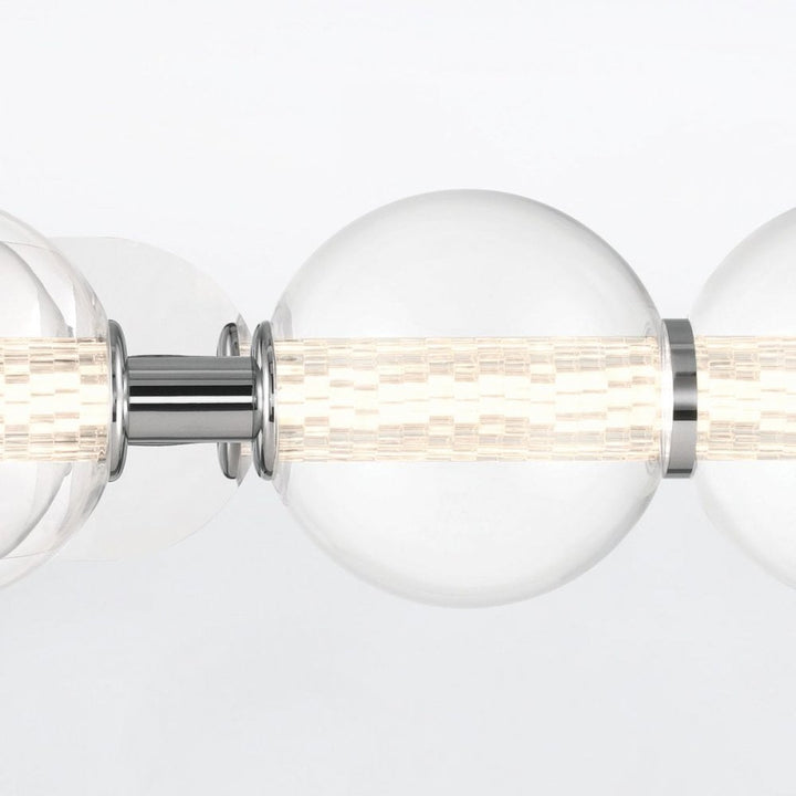 Eurofase QN-ATOMO-5W-PC Atomo 5 Light LED Bathroom Wall Light Polished Chrome
