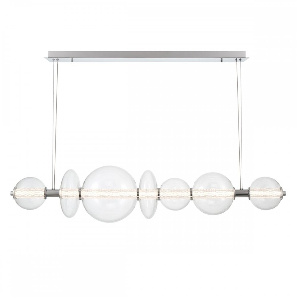 Eurofase QN-ATOMO-LP7-PC Atomo 7 Light LED Linear Pendant Polished Chrome