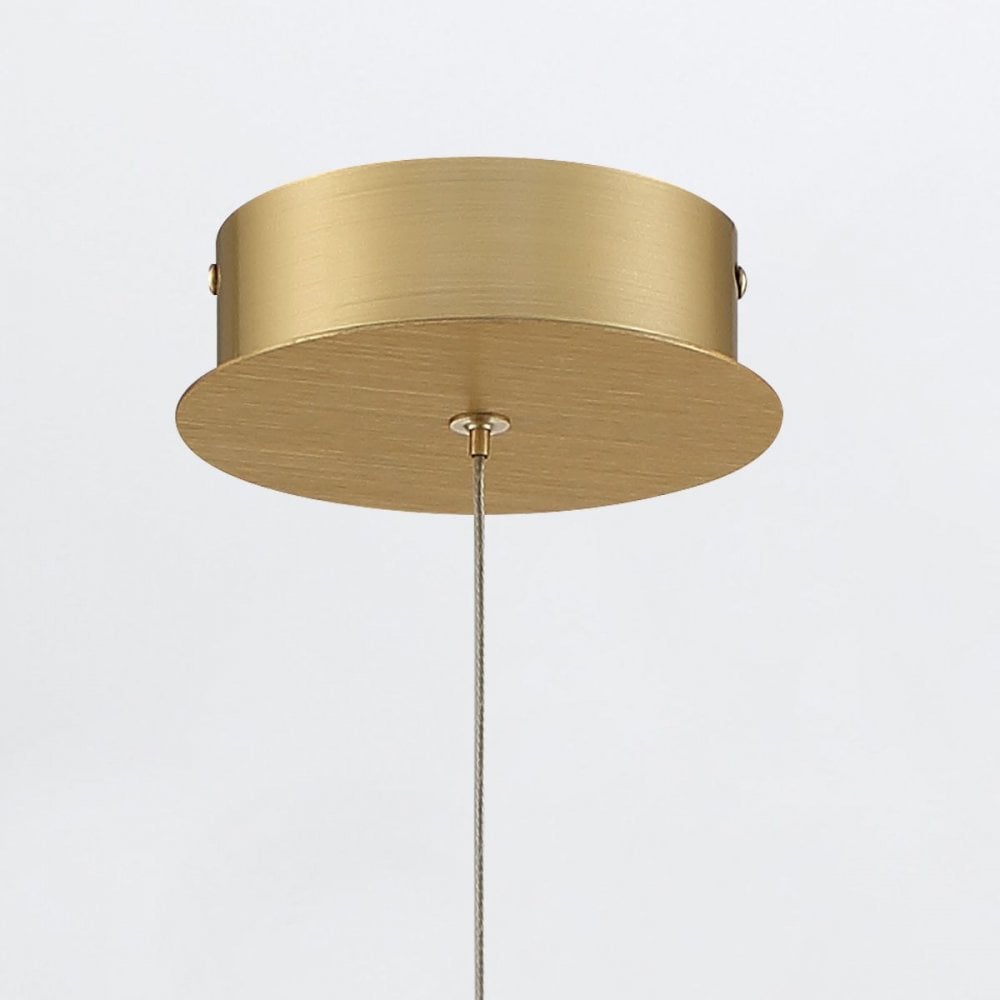 Eurofase QN-BARLETTA-1P-BG Barletta 1 Light LED Pendant Brushed Gold