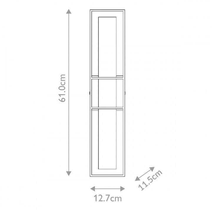 Eurofase QN-BLAKLEY-L-BG Blakley 1 Light LED Bathroom Wall Light Large Brushed Gold
