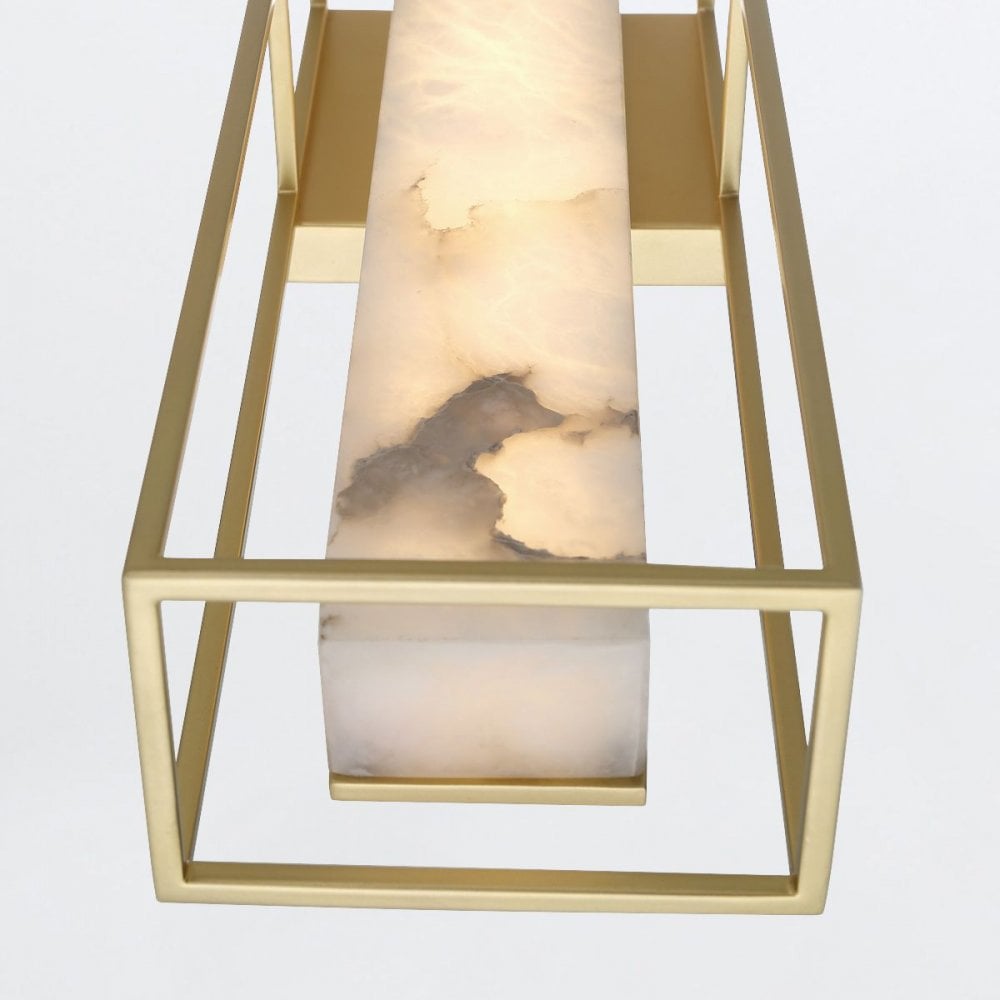 Eurofase QN-BLAKLEY-L-BG Blakley 1 Light LED Bathroom Wall Light Large Brushed Gold