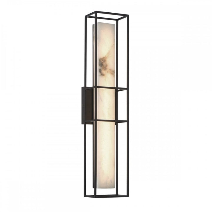 Eurofase QN-BLAKLEY-L-BK Blakley 1 Light LED Bathroom Wall Light Large Matte Black