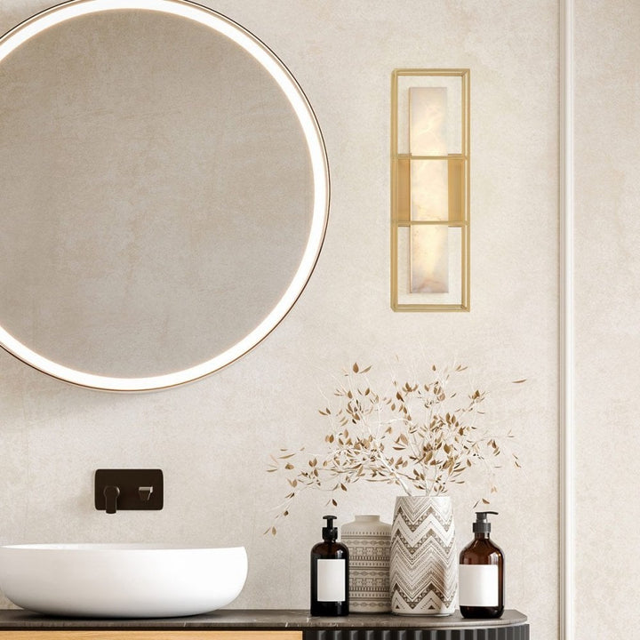 Eurofase QN-BLAKLEY-M-BG Blakley 1 Light LED Bathroom Wall Light Medium Brushed Gold
