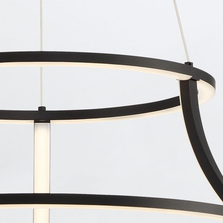 Eurofase QN-CADOUX-P-BK Cadoux LED Pendant Chandelier Matte Black