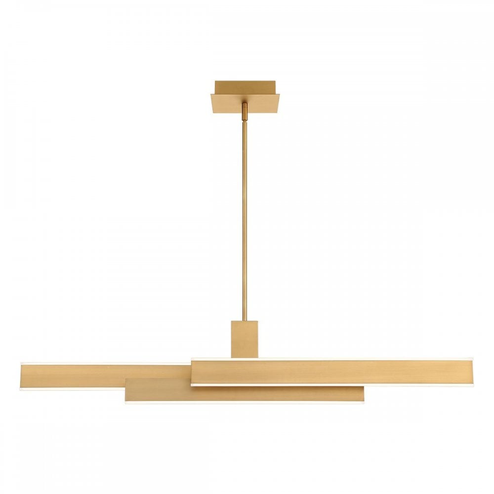 Eurofase QN-CAMENO-LP-BG Cameno LED Linear Pendant Brushed Gold