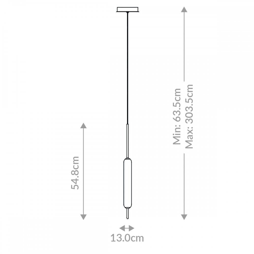 Eurofase QN-CUMBERLAND-1P-BK Cumberland 1 Light LED Pendant Matte Black