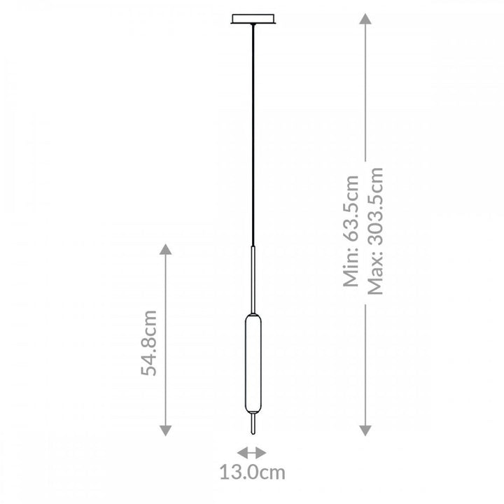 Eurofase QN-CUMBERLAND-1P-BK Cumberland 1 Light LED Pendant Matte Black
