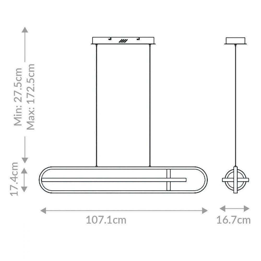 Eurofase QN-DEMARK-1P-BG Demark LED Pendant Brushed Gold