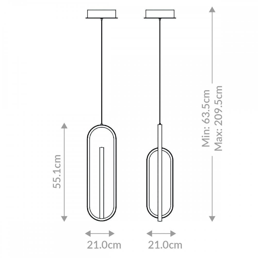 Eurofase QN-DEMARK-LP-BG Demark LED Linear Pendant Brushed Gold