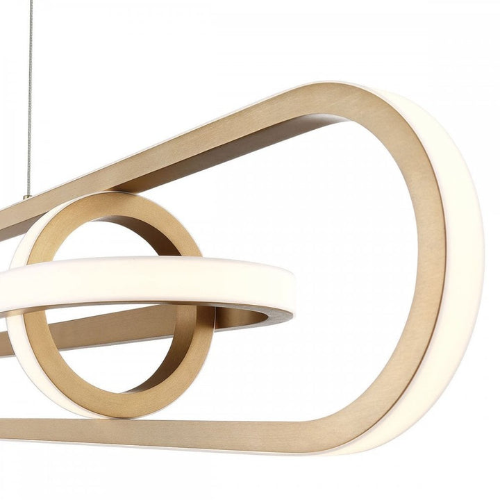 Eurofase QN-DEMARK-LP-BG Demark LED Linear Pendant Brushed Gold