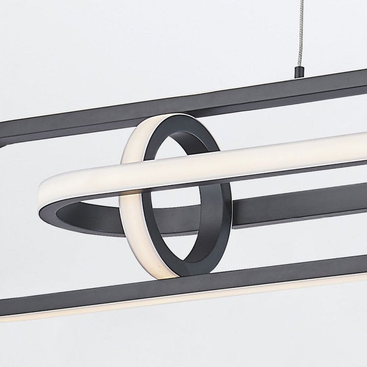Eurofase QN-DEMARK-LP-BK Demark LED Linear Pendant Matte Black
