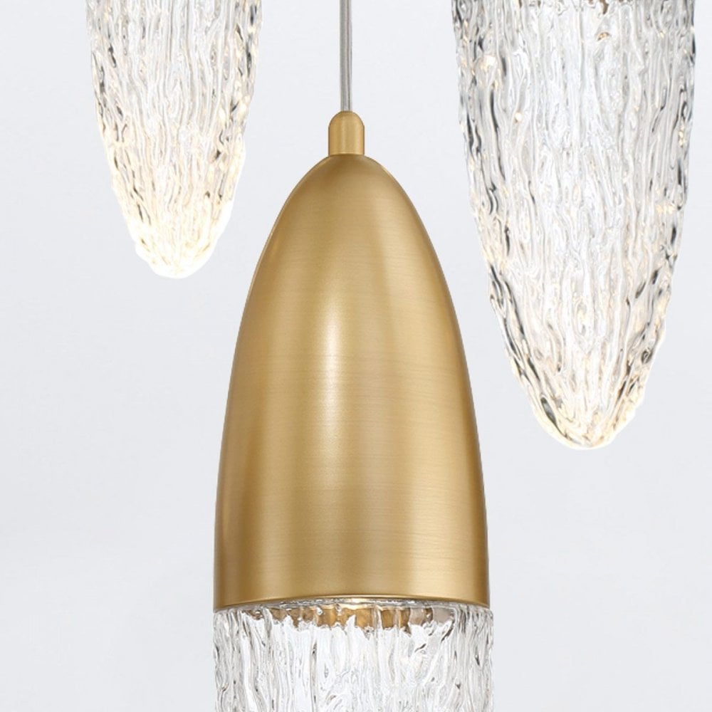 Eurofase QN-ECROU-1P-BG Ecrou Pendant Brushed Gold