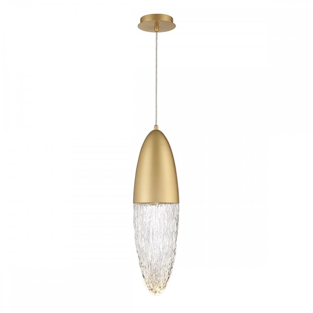 Eurofase QN-ECROU-1P-BG Ecrou Pendant Brushed Gold