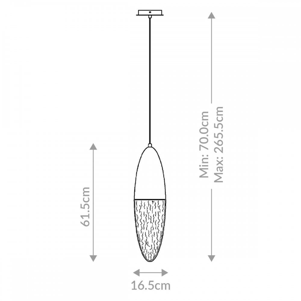 Eurofase QN-ECROU-1P-BK Ecrou Pendant Matte Black