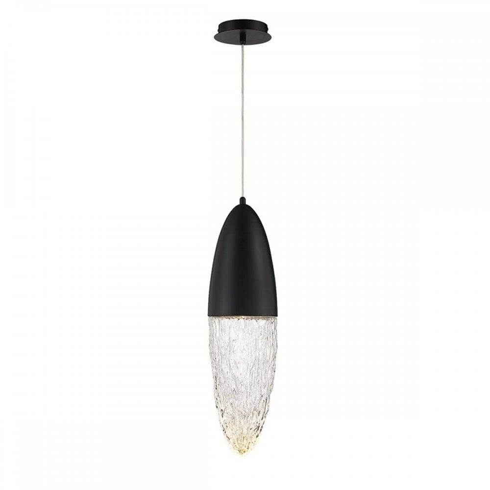 Eurofase QN-ECROU-1P-BK Ecrou Pendant Matte Black