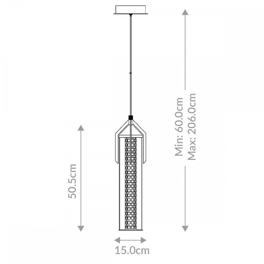 Eurofase QN-ESPADA-1P-PC Espada LED Pendant Polished Chrome