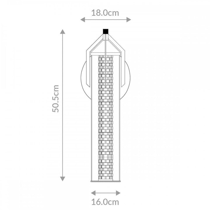 Eurofase QN-ESPADA-1W-PC Espada LED Bathroom Wall Light Polished Chrome