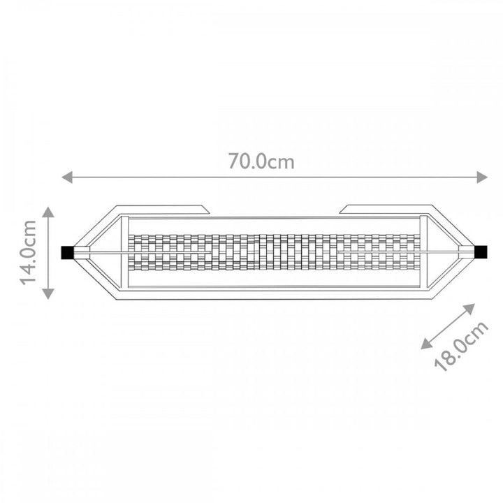 Eurofase QN-ESPADA-2W-BG Espada Tall LED Bathroom Wall / Above Mirror Light Brushed Gold