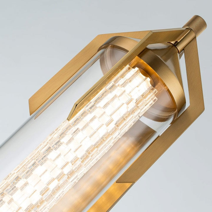 Eurofase QN-ESPADA-2W-BG Espada Tall LED Bathroom Wall / Above Mirror Light Brushed Gold