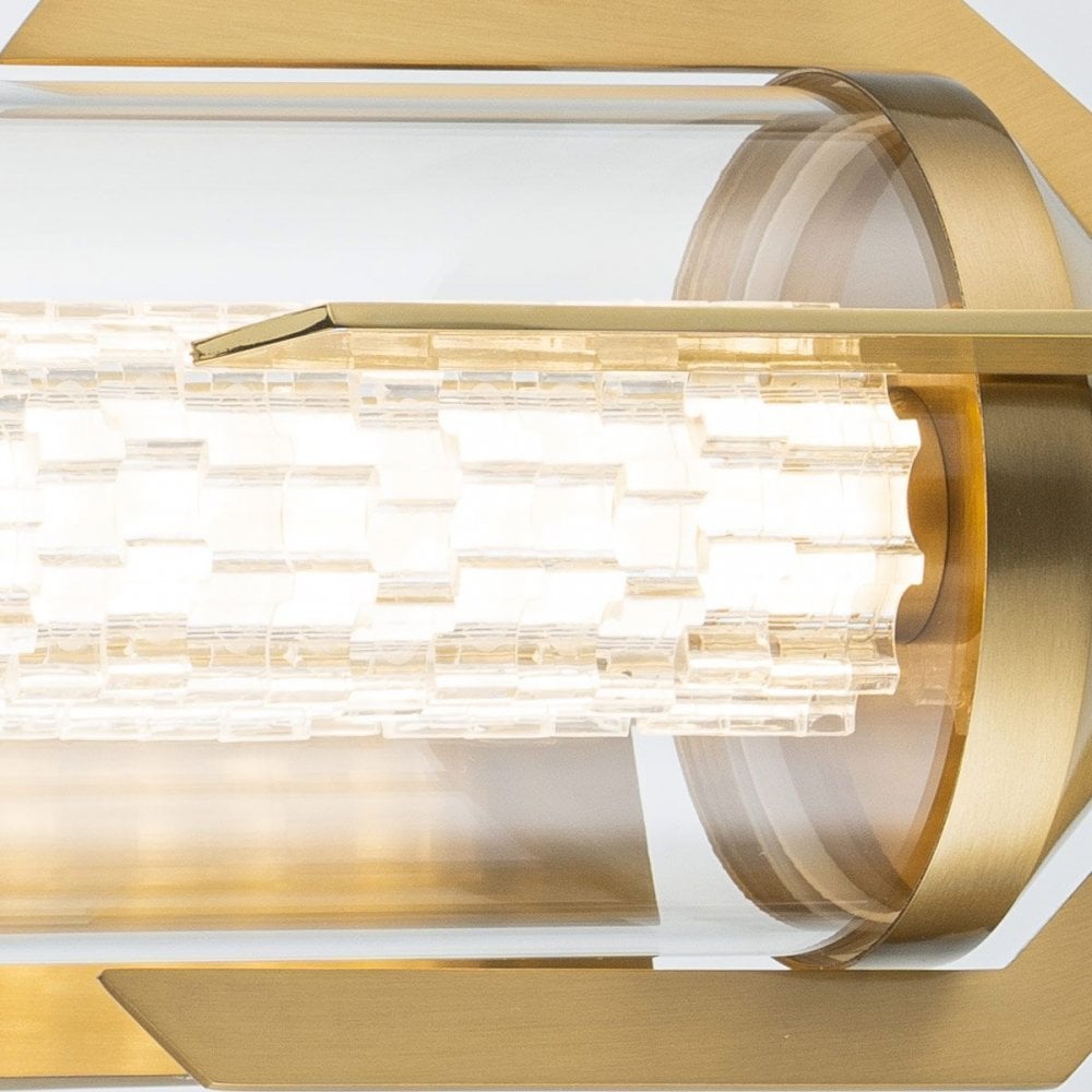 Eurofase QN-ESPADA-2W-BG Espada Tall LED Bathroom Wall / Above Mirror Light Brushed Gold
