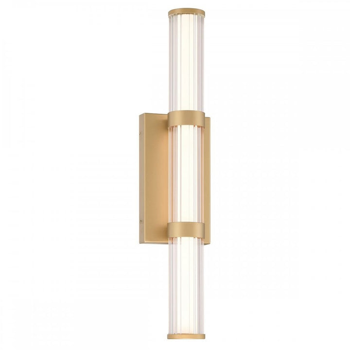 Eurofase QN-FAYTON-M-BG Fayton Outdoor Medium LED Wall Light Brushed Gold