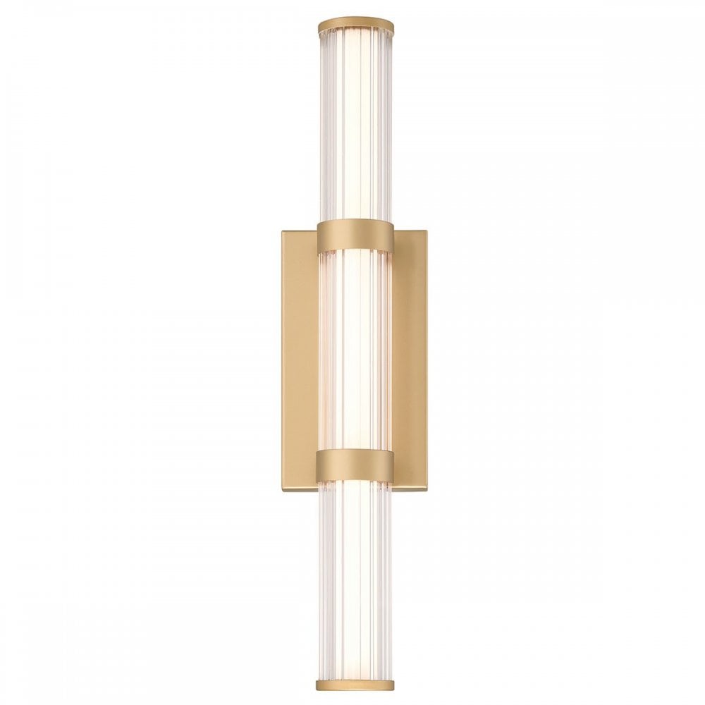 Eurofase QN-FAYTON-M-BG Fayton Outdoor Medium LED Wall Light Brushed Gold