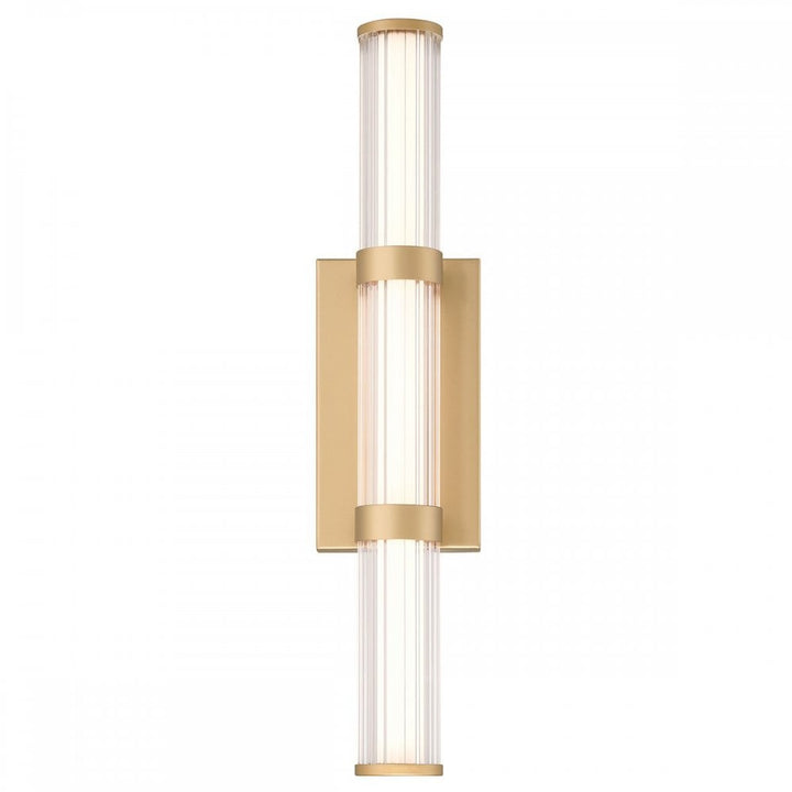 Eurofase QN-FAYTON-M-BG Fayton Outdoor Medium LED Wall Light Brushed Gold