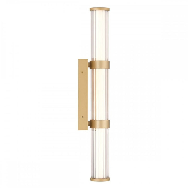 Eurofase QN-FAYTON-M-BG Fayton Outdoor Medium LED Wall Light Brushed Gold