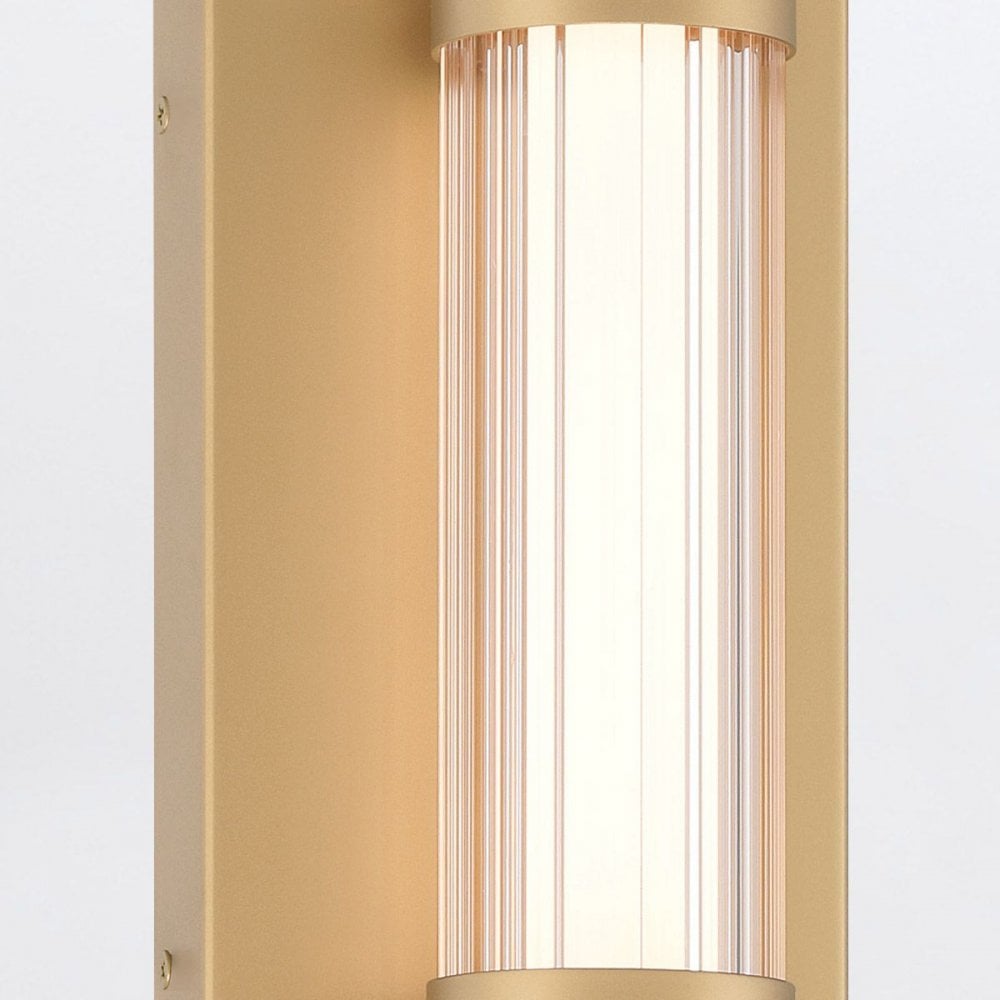 Eurofase QN-FAYTON-M-BG Fayton Outdoor Medium LED Wall Light Brushed Gold