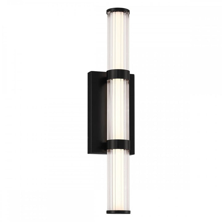 Eurofase QN-FAYTON-M-BK Fayton Outdoor Medium LED Wall Light Matte Black