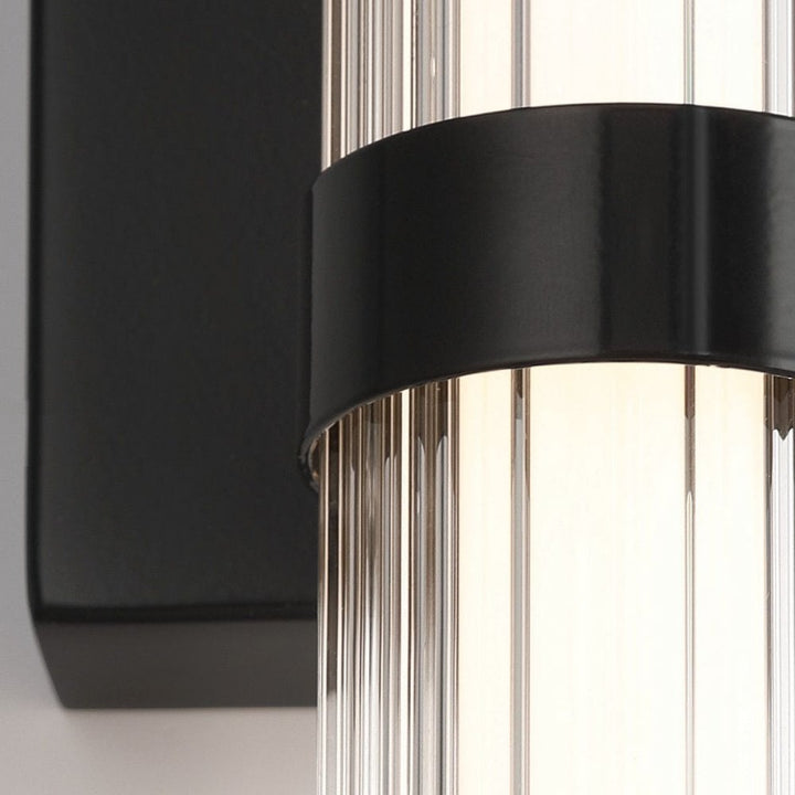 Eurofase QN-FAYTON-M-BK Fayton Outdoor Medium LED Wall Light Matte Black