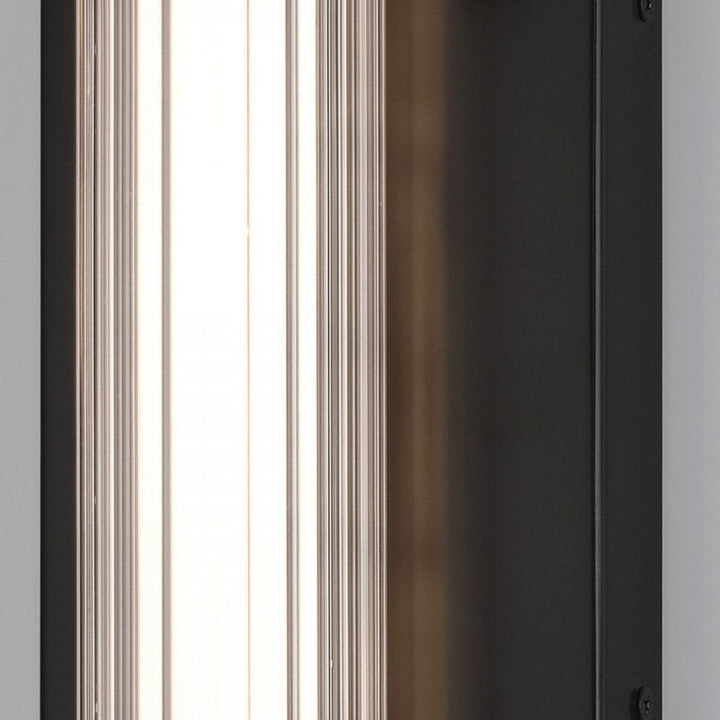 Eurofase QN-FAYTON-M-BK Fayton Outdoor Medium LED Wall Light Matte Black