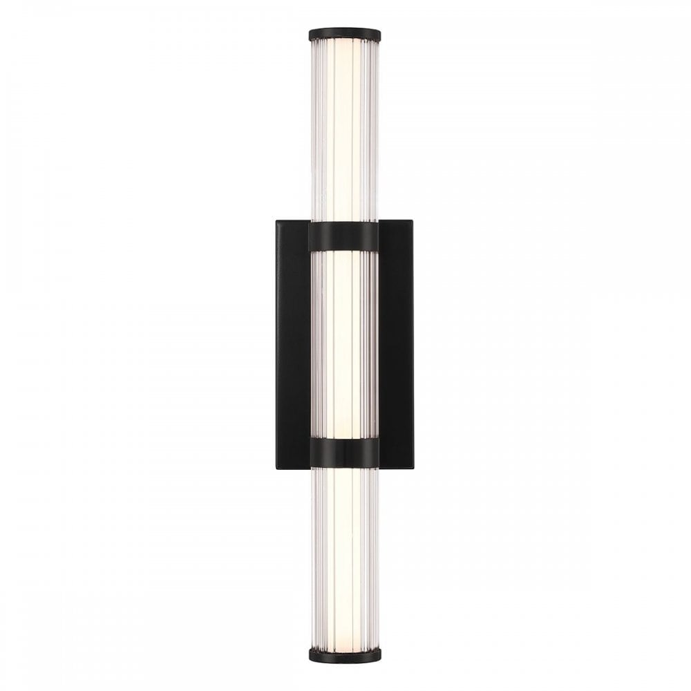Eurofase QN-FAYTON-M-BK Fayton Outdoor Medium LED Wall Light Matte Black