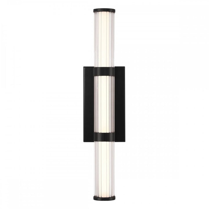 Eurofase QN-FAYTON-M-BK Fayton Outdoor Medium LED Wall Light Matte Black