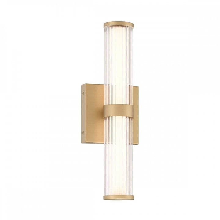 Eurofase QN-FAYTON-S-BG Fayton Outdoor Small LED Wall Light Brushed Gold