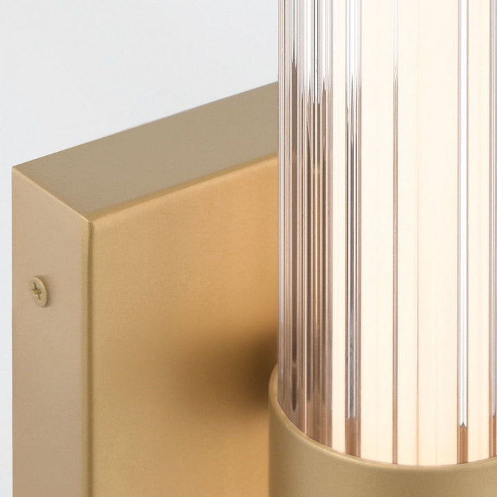 Eurofase QN-FAYTON-S-BG Fayton Outdoor Small LED Wall Light Brushed Gold