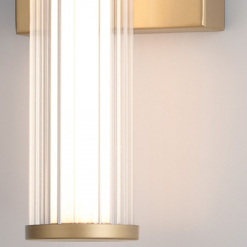 Eurofase QN-FAYTON-S-BG Fayton Outdoor Small LED Wall Light Brushed Gold