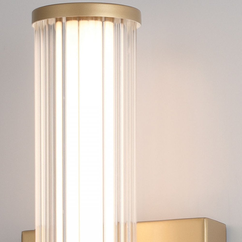 Eurofase QN-FAYTON-S-BG Fayton Outdoor Small LED Wall Light Brushed Gold