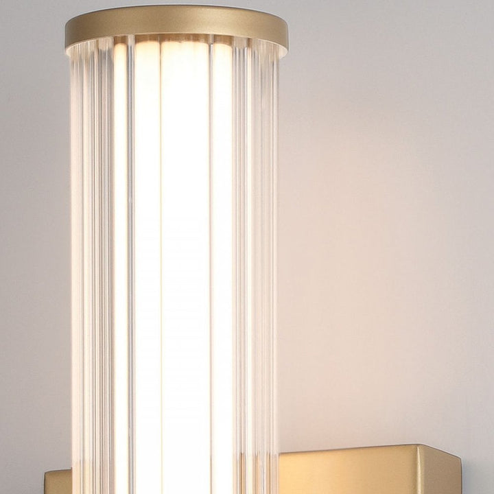 Eurofase QN-FAYTON-S-BG Fayton Outdoor Small LED Wall Light Brushed Gold
