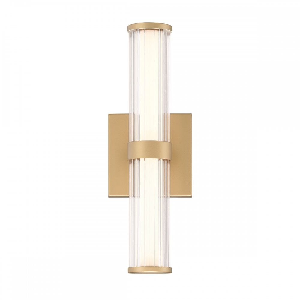 Eurofase QN-FAYTON-S-BG Fayton Outdoor Small LED Wall Light Brushed Gold