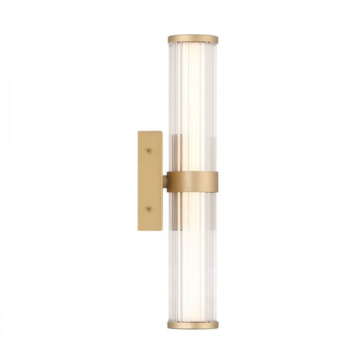 Eurofase QN-FAYTON-S-BG Fayton Outdoor Small LED Wall Light Brushed Gold