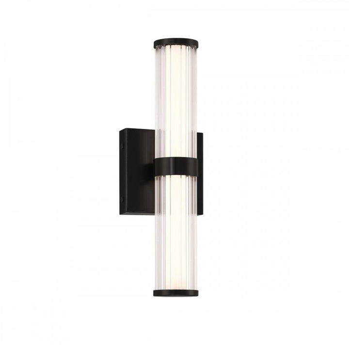 Eurofase QN-FAYTON-S-BK Fayton Outdoor Small LED Wall Light Matte Black