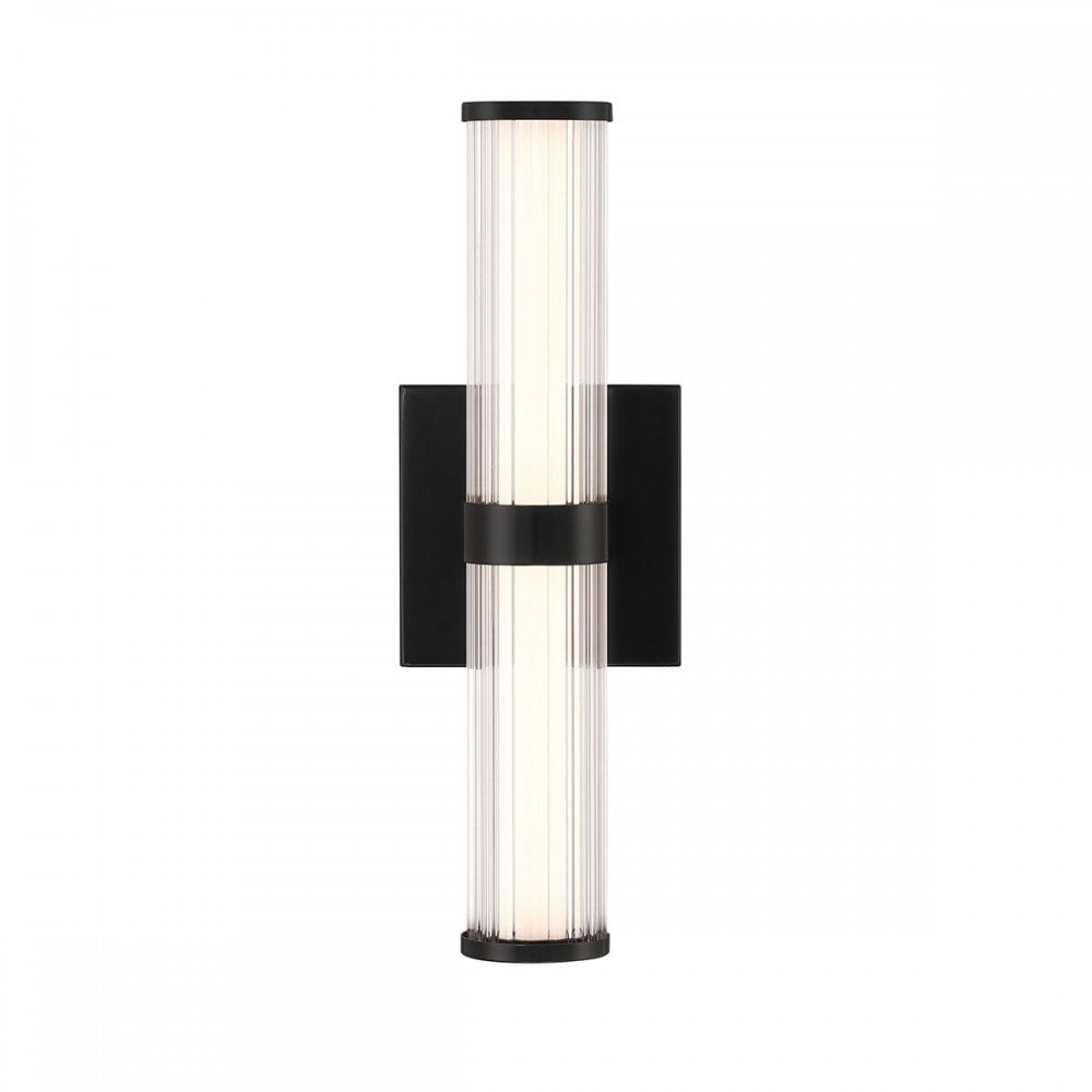 Eurofase QN-FAYTON-S-BK Fayton Outdoor Small LED Wall Light Matte Black