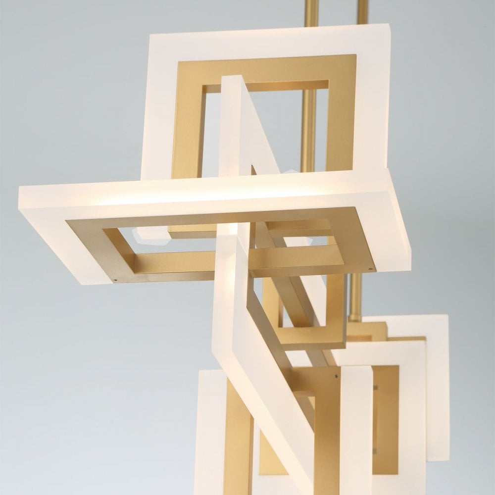 Eurofase QN-INIZIO-LP-M-BG Inizio LED Linear Pendant Medium Brushed Gold