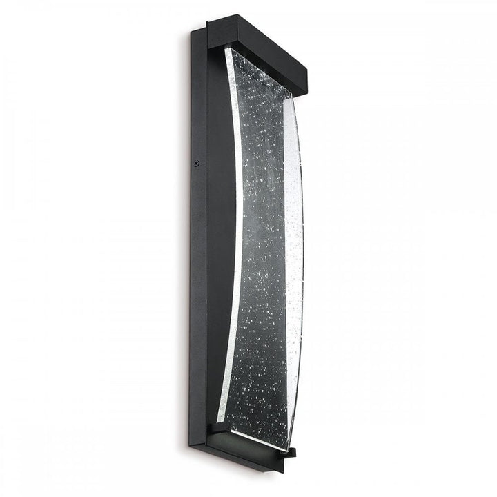 Eurofase QN-KABO-M-BK Kabo LED Outdoor Wall Light Medium Textured Black