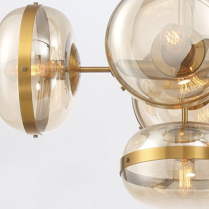 Eurofase QN-NOTTINGHAM-10LP-AB Nottingham 10 Light Linear Pendant Antique Brass