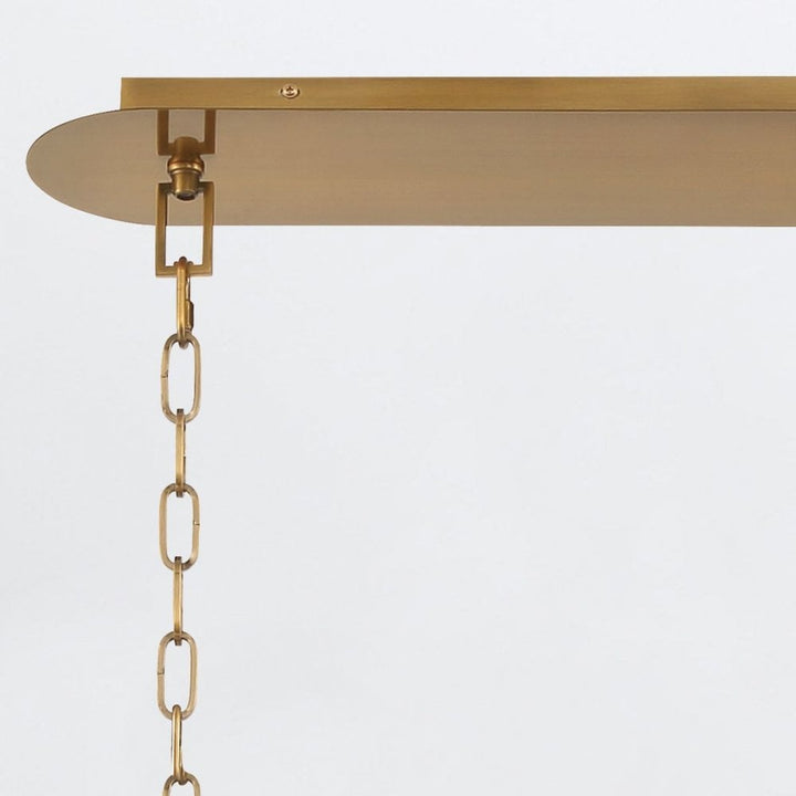 Eurofase QN-NOTTINGHAM-10LP-AB Nottingham 10 Light Linear Pendant Antique Brass